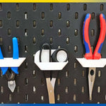 rangements mural outils support panneau alveoles stockage blanc noir étagères organisatrices utilitaires multifonctionnels