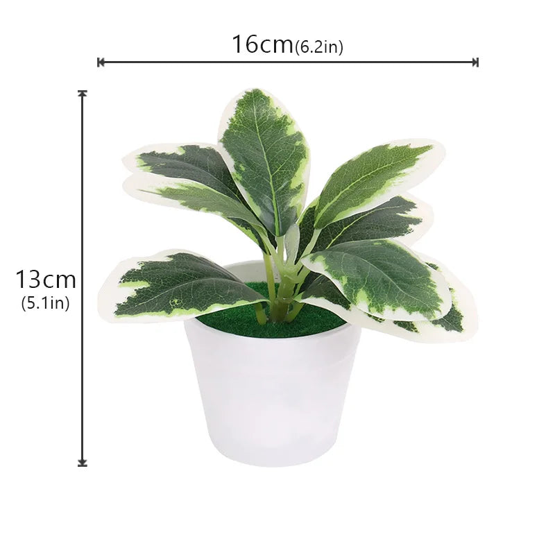 plantes artificielles vertes pot feuilles simples moderne décoration intérieure table ordinateur