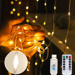 guirlande lumineuse led blanc chaud moderne 100 led 3m 1m controleur usb