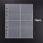 album scrapbooking pochettes transparentes anneaux métalliques rangement diy estampage modernes cartes imprimées plastique lisse