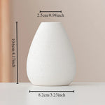 vase céramique blanc minimaliste ligne horizontale décoration intérieur table simpleOpaque