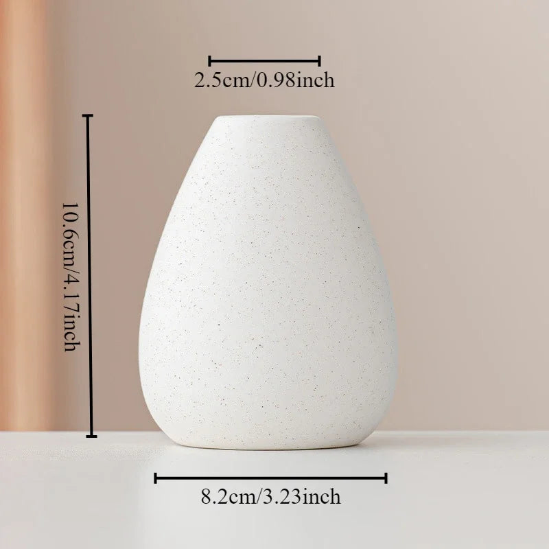 vase céramique blanc minimaliste ligne horizontale décoration intérieur table simpleOpaque