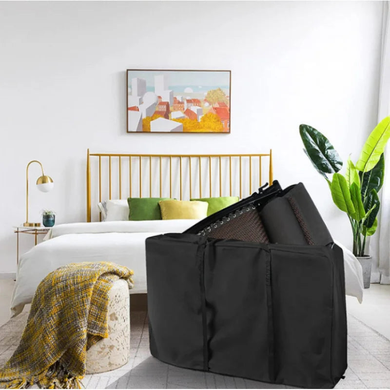 sac rangement polyester réutilisable tables pliantes noir gris utilitaire voyage