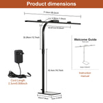 lampe led moderne noire réglable bras flexible 249 2000 lumens ab