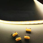 ruban led flexible jaune gris points noirs adhésif connecteurs moderne 3000k 4000k 6500k 12v