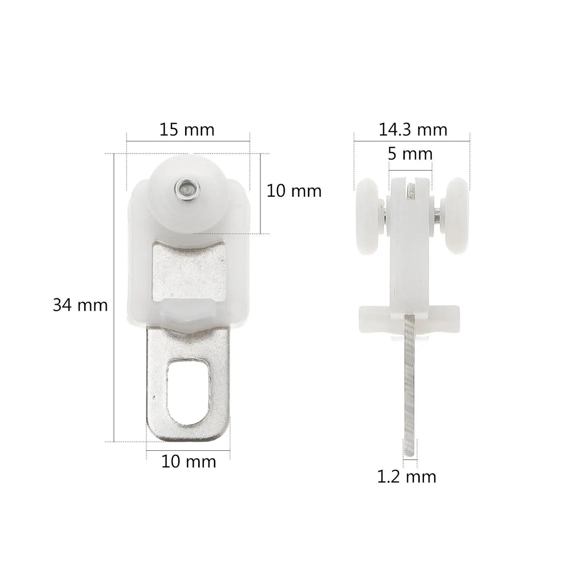 rideau roulette blanc moderne fixations accessoire pêne glissière tissu chanvre robuste utilitaire flexible poulie