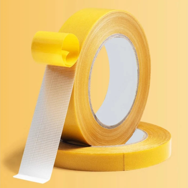 ruban adhésif double face blanc jaune maille fine transparent moderne 3cm 1000cm 3cm 500cm