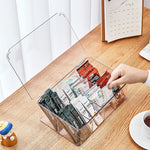 boîte rangement compartiments transparente organisateur thé imperméable moderne minimaliste clips