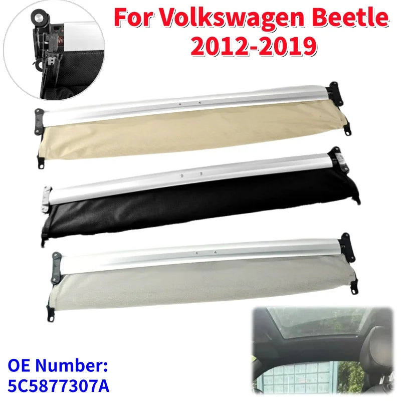 pare soleil tissu mailles clips fixation moderne voiture beige noir blanc