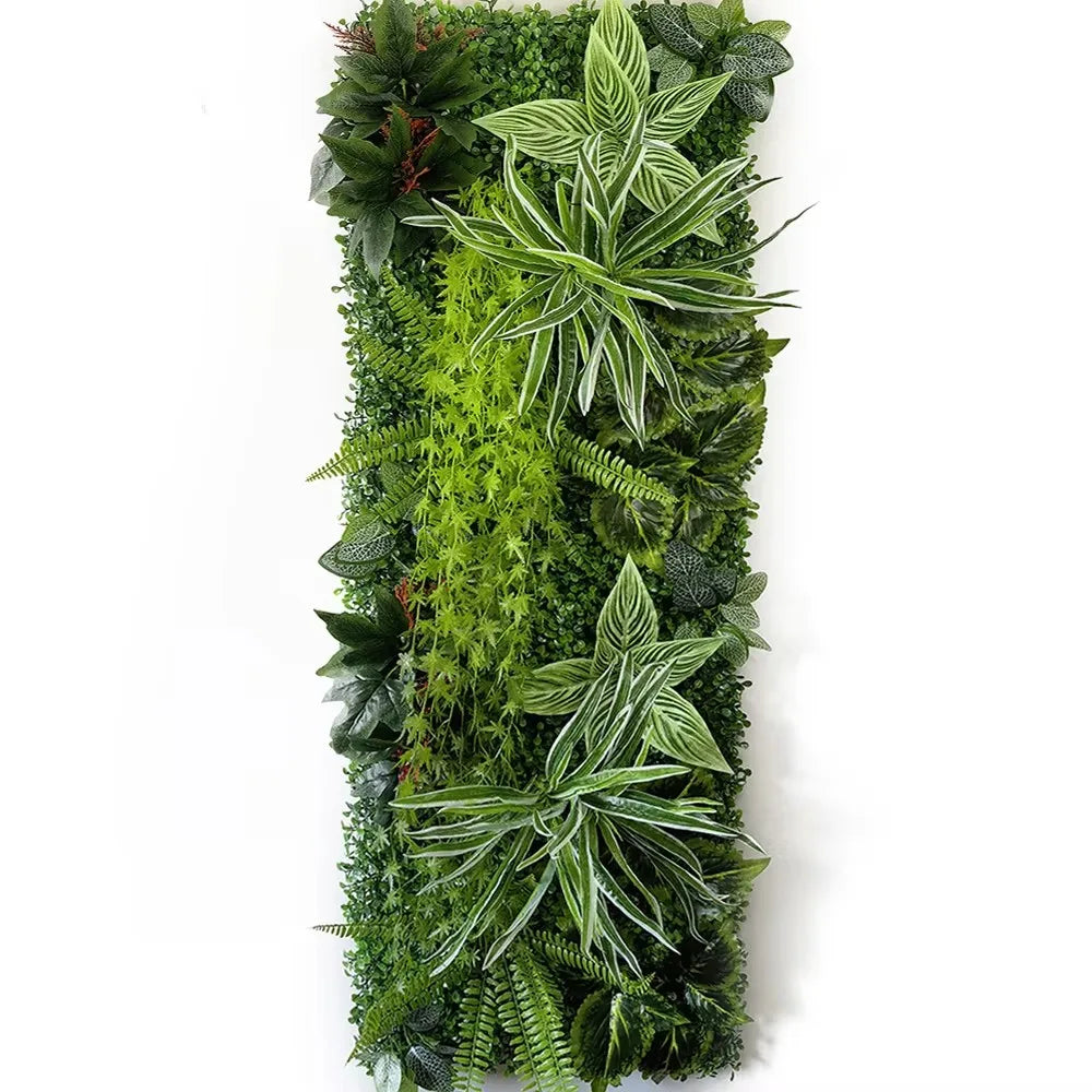 panneau végétal artificiel décoratif fleurs feuilles mur jardin extérieur maison moderne