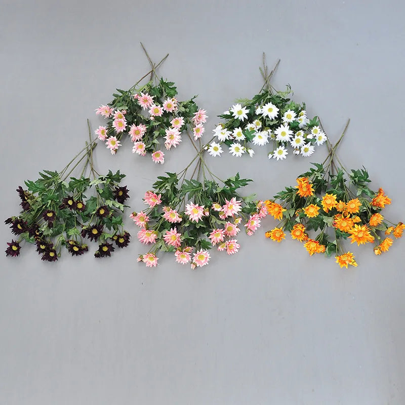 décoration intérieure bouquet artificielle fleurs feuilles modernes mariage anniversaire baby shower