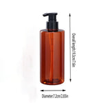 distributeur savon liquide bleu vert transparent contemporain 250ml 450ml 650ml pompe bouchon rechargeableextérieurvoyage