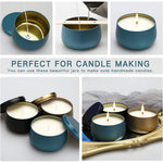 pots bougies moderne noir bleu rouge doré 4oz 8oz mariage fournitures festives cire sucre