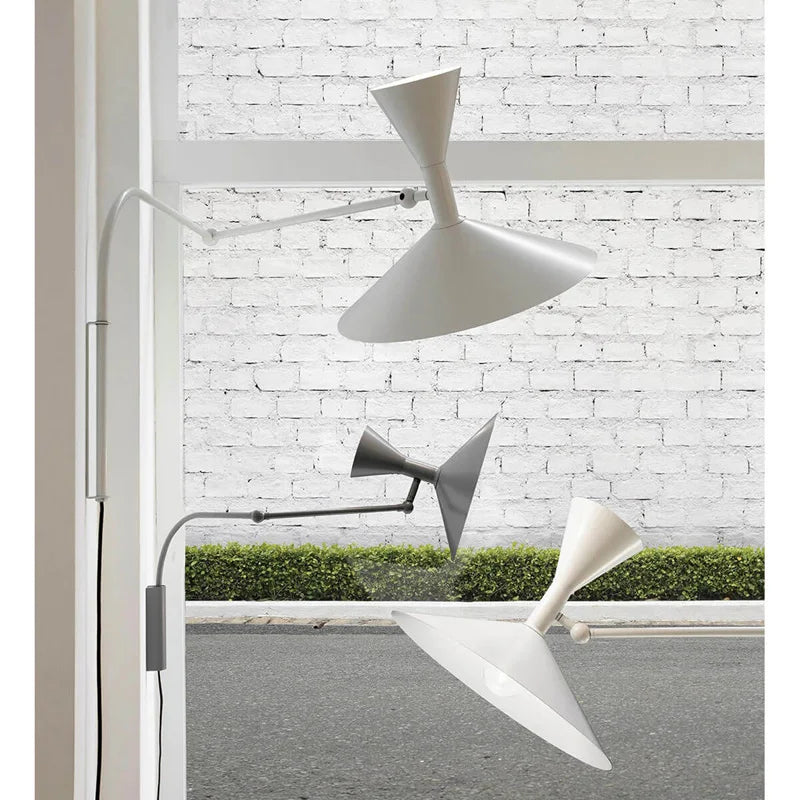 applique murale moderne adhésive conique blanche éclairage quotidien led cuisine chambre salon