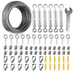 fixation tissus vis turnbuckle pad eye snap hook expansion plastique kit industriel robusteextérieur camping