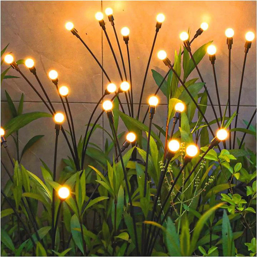 guirlandes lumineuses solaires 10 led noir blanc boules lumineuses feuilles vertes moderne