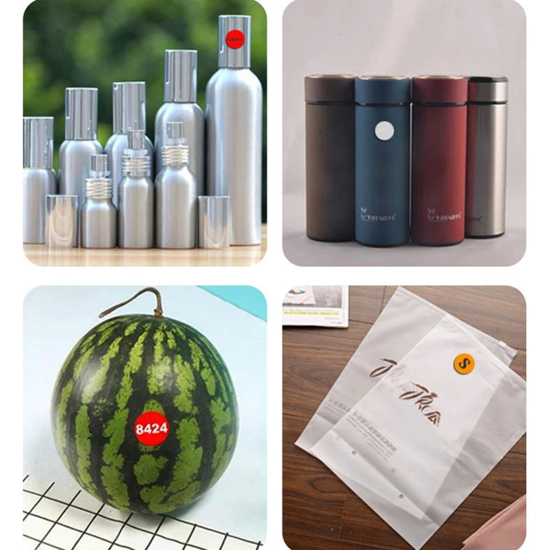 autocollants ronds multicolores 100 pièces stickers adhésifs décoration moderne minimaliste