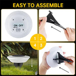 lumière solaire led sol ip65 moderne blanc contemporain extérieure jardin allée chemin