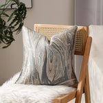 housse coussin carré beige points dorés jacquard passepoil contemporain non toxique environnement polyester