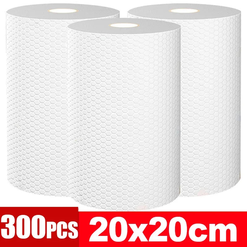 serviettes cuisine blanc microfibre non tissées respectueuses environnement utilitaires pratiques adhésives nettoyage ménager réutilisables