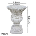pot fleur relief decoratif classique blanc vert rouge decoration maison ornementale baroque textures végétales