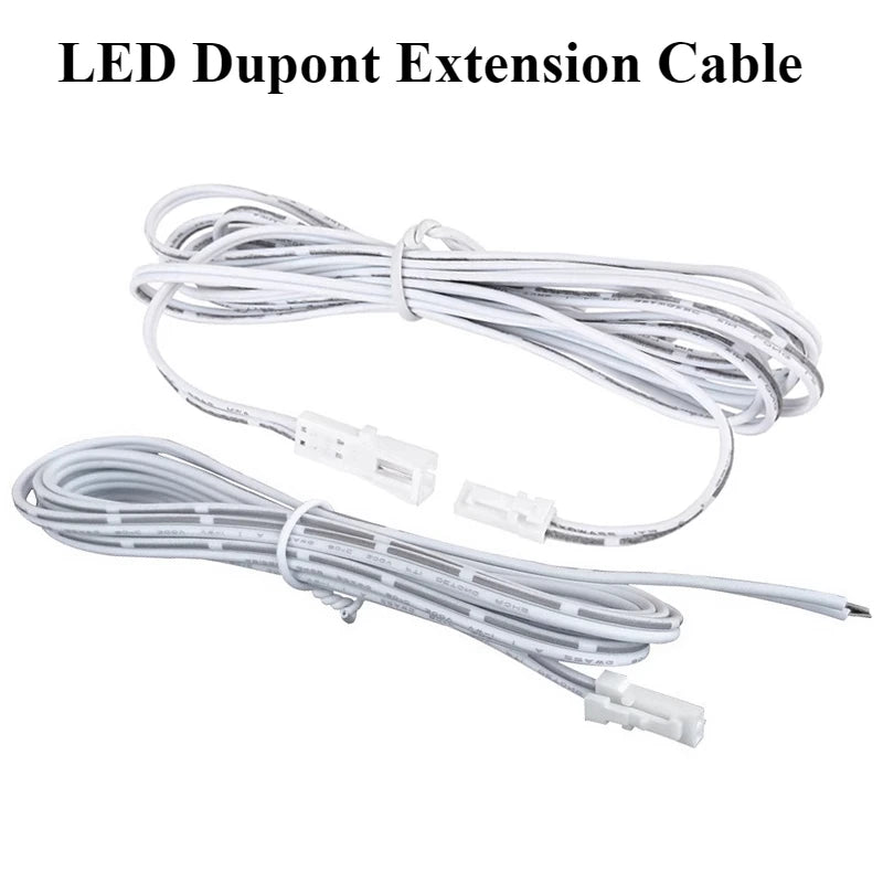 câble extension led blanc connecteur dupont mâle femelle éclairage armoire cuisine placard dressing