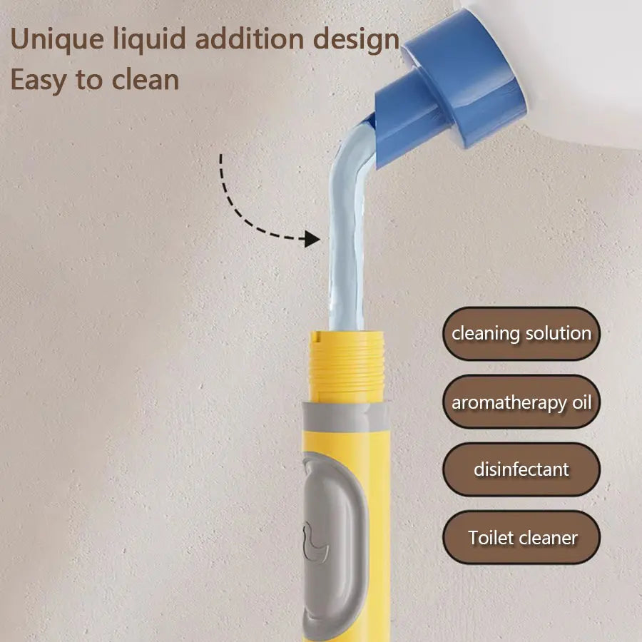 brosse wc murale canard jaune poils gris moderne salle bain ventouse sans angle mort