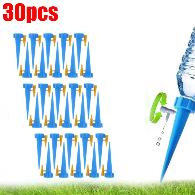 arrosage gouttelettes kit plantes auto arrosage bleu vert bouteille plastique valve ajustable modernes pratique