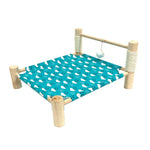 lit chat gris rose bleu moderne carreaux pois rayures tissu bois opacité
