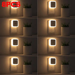 lampe nuit led blanc moderne minimaliste applique murale adhésive éclairage intérieur variable chambre enfant