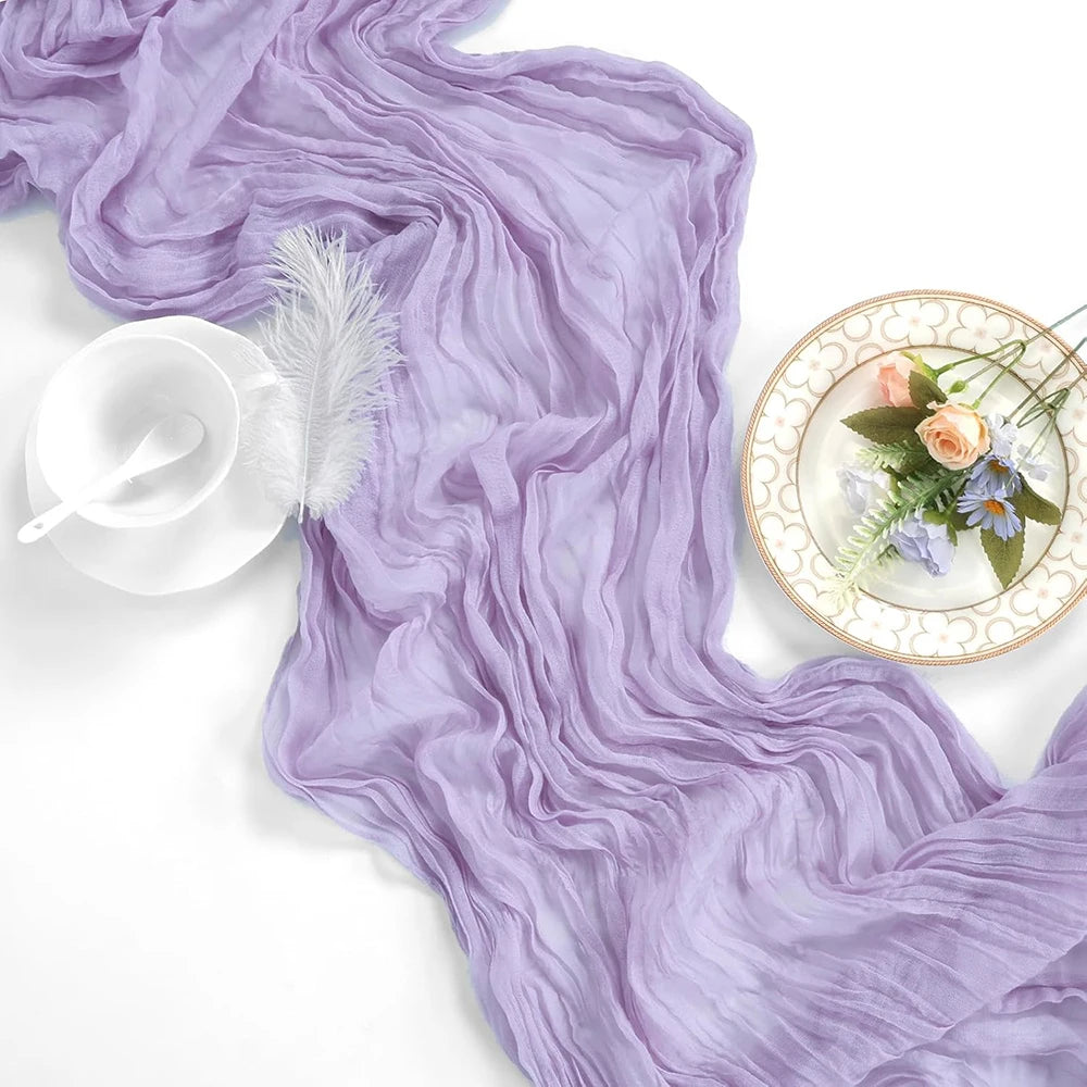 serviette table violet clair plissée décorative mariage fête réception boho chic