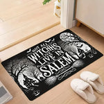 tapis halloween citrouilles boo chauves souris squelette polyester antidérapant moderne orange noir blanc