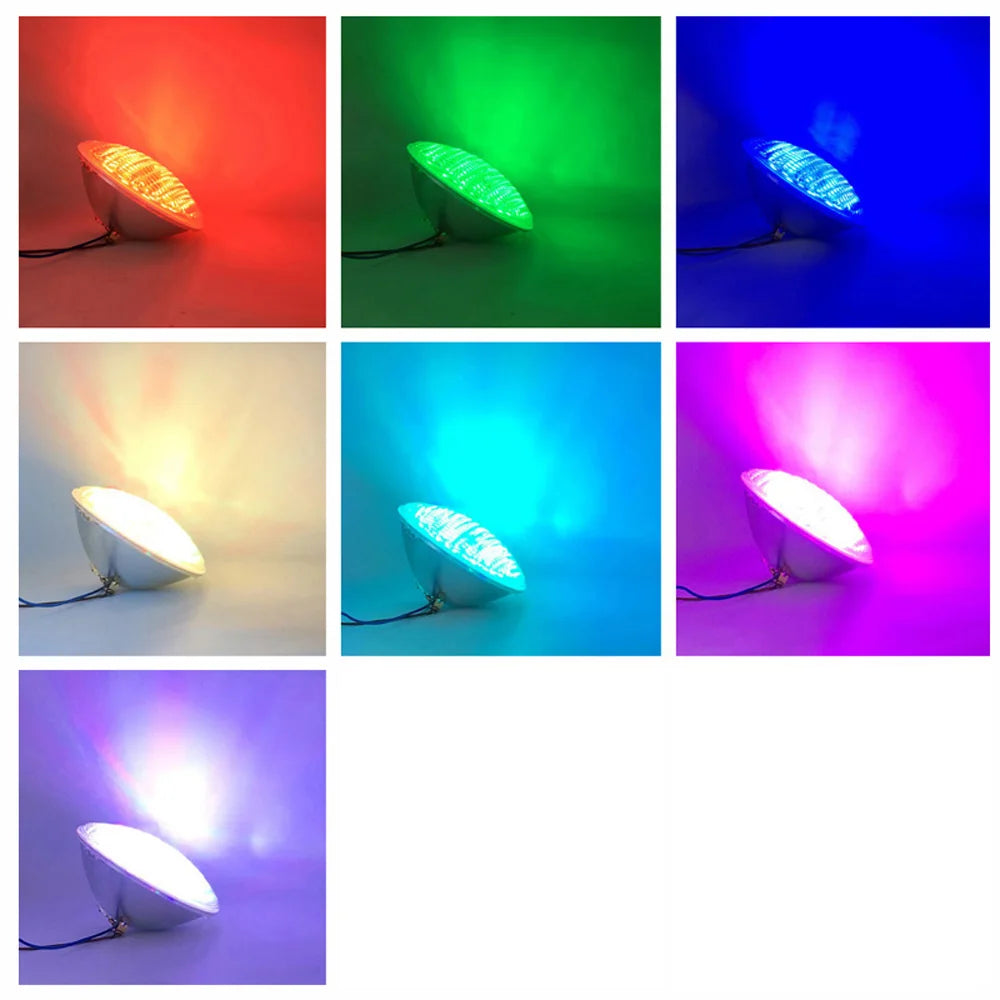 lampe led piscine sous marine étanche ip68 multicolore télécommande fixation vis