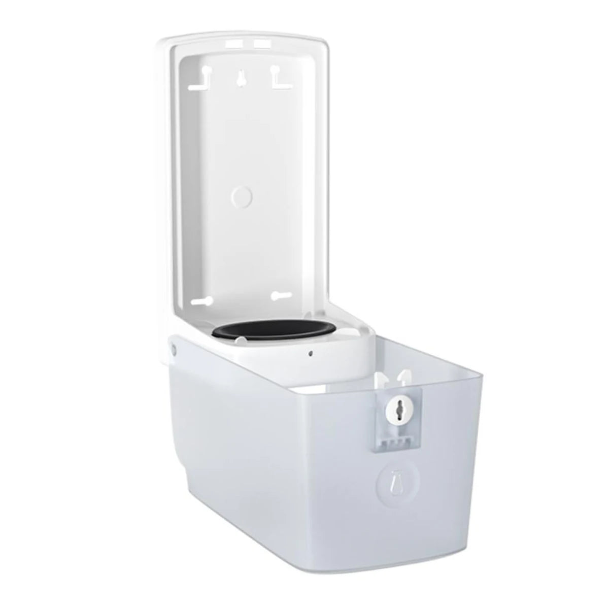 distributeur savon liquide moderne blanc gris mat large capacité central pull