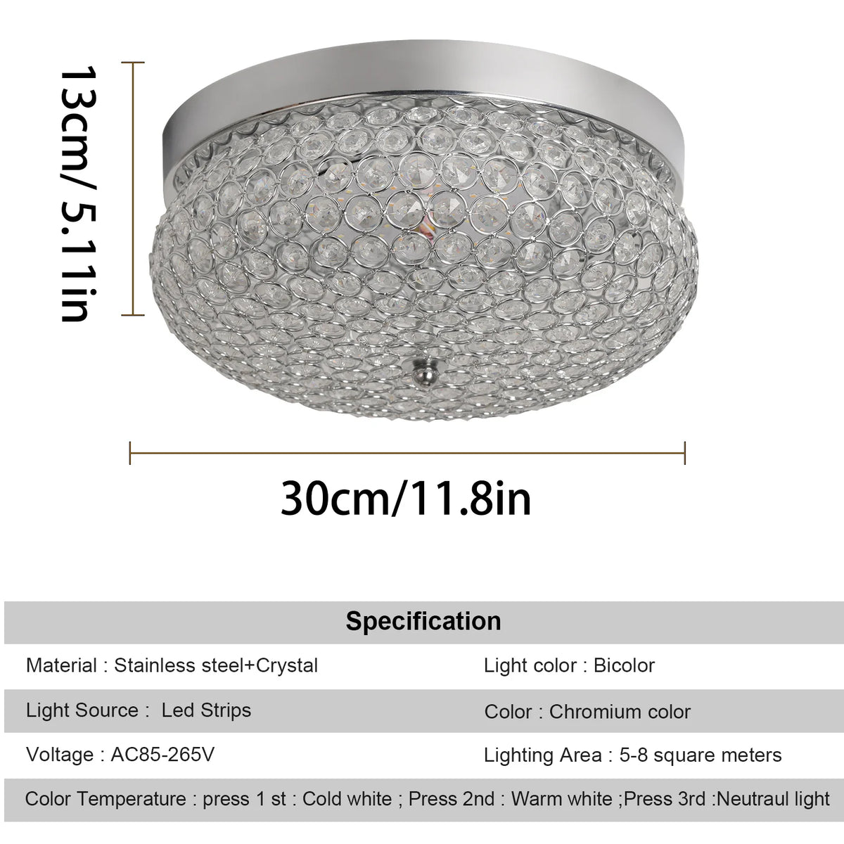 plafonnier moderne cristal argenté doré suspension élégante cristal facile led chambre salon