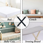 attaches drap noir blanc clips ressorts tissu lisse ajustables utilitaires chambre coucher fournis clips
