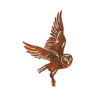 décoration extérieure sculpture oiseau métal bronze rustic artisanal 30x19.5cm jardin unique