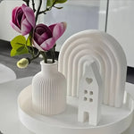 moules silicone céramiques blancs rayures géométriques modernes minimalistes artisanat maison bricolage