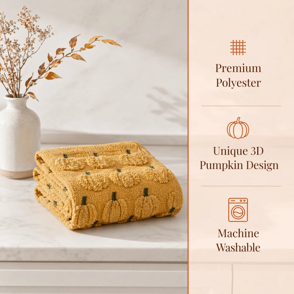 tableau halloween citrouille 3d orange décoration automnale maison festive polyester coton