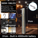 lampe travail led rechargeable aimant noir moderne multifonctionnelle 400w ip66 étanche usb