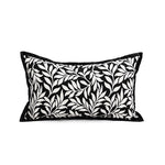 housse coussin décorative carrée motif noir blanc moderne canapé salon maison