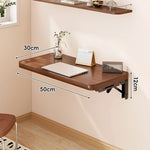 tablette murale bois marron foncée facile moderne cuisine chambre coucher multifonctionnelle pliante droite