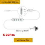 adaptateur led commutateur atténuation blanc moderne câble puissance 100cm prises eu uk us