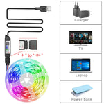 ruban led multicolore rayures horizontales moderne télécommande application 10m 15m 20m 30mRGBO