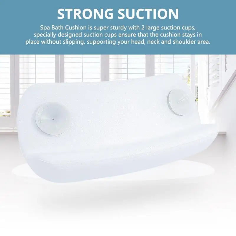 coussin bain blanc doux confortable ventouse baignoire salle bain imperméable polyuréthane