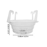 supports plante suspendus transparents modernes clips gravés jardin maison salon chambre