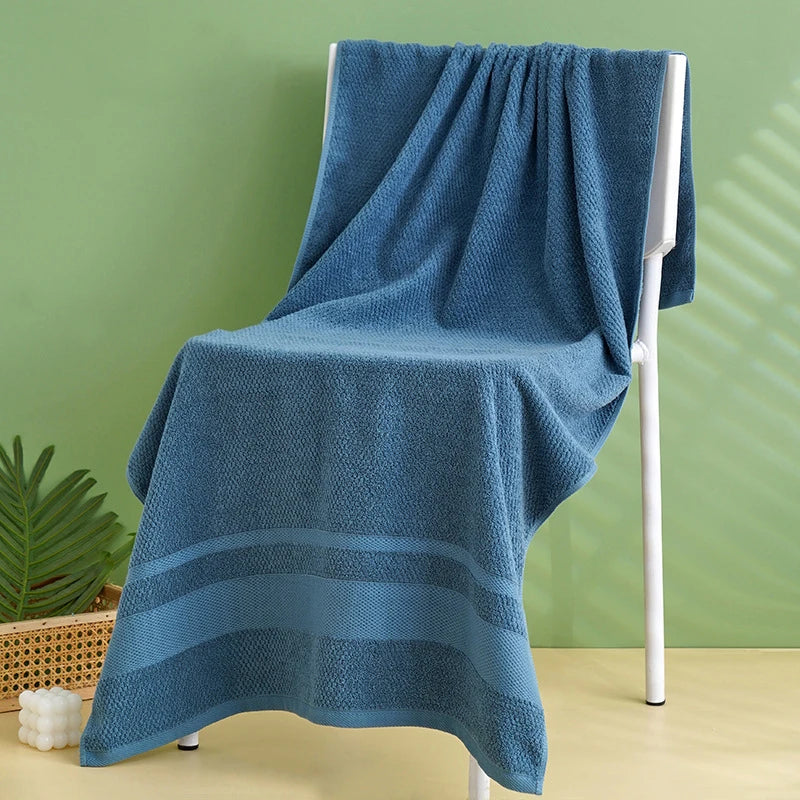 serviettes bain coton rose clair blanc bleu marine rayures horizontales classiques 70x140cm 34x74cm