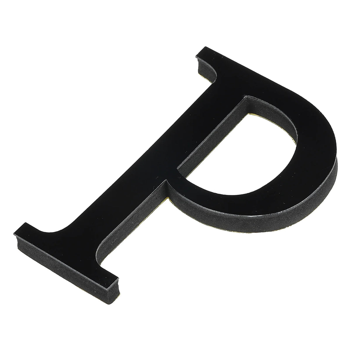 sticker lettre 3d alphabet noir adhésif mur decor classique maison festive 10cm