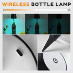 lampe table rechargeable led noir blanc doré moderne minimaliste interrupteur tactile usb