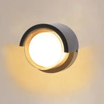 applique murale moderne gris métallisé ip65 led 6500k 3000k rond lisseextérieur résistante 2492000lm